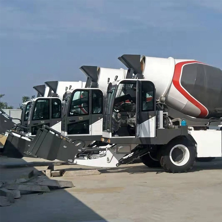 Diesel Power Concrete Truck Mixers Drum Self Loading Concrete Mixer