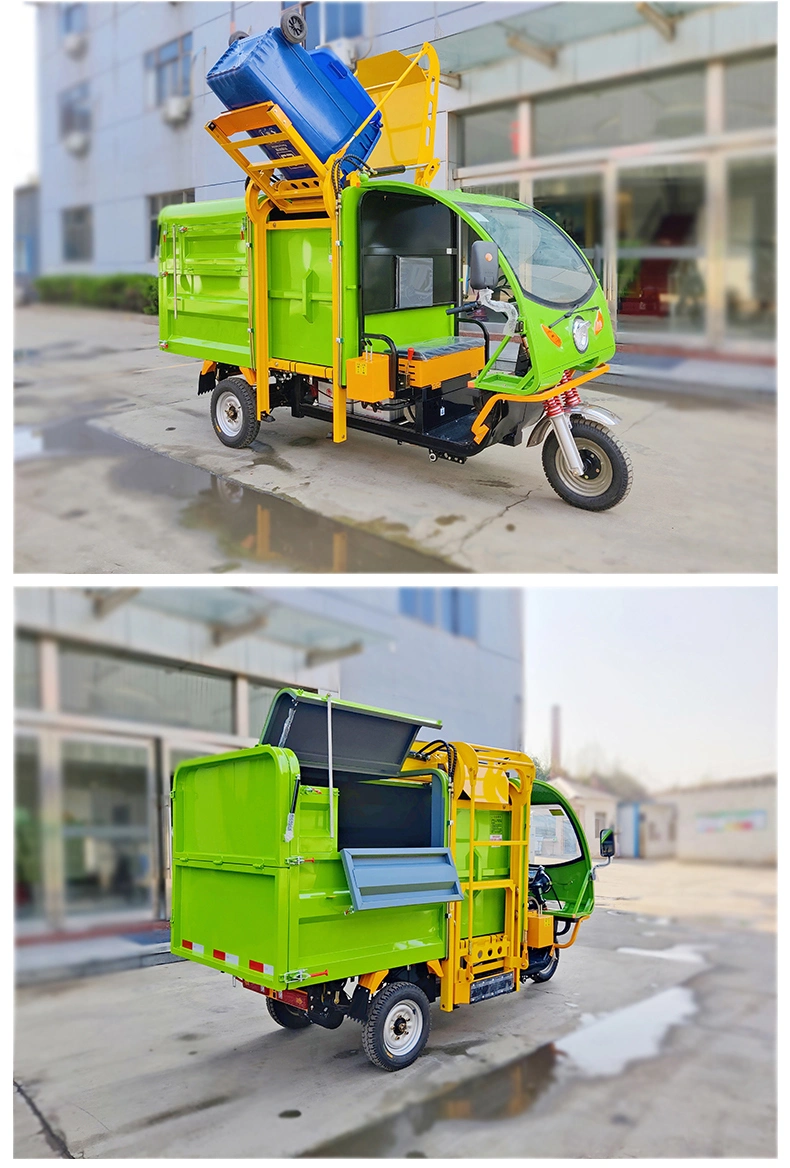High Power Endurance Automatic Small Dump Garbage Truck with Electric