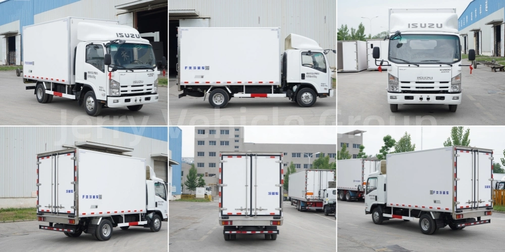 5 Ton 10 Ton Cooling Box Freezer Cargo Refrigerated Van Box Truck Food Van Cargo for Milk Meat Fish Refrigerator Truck