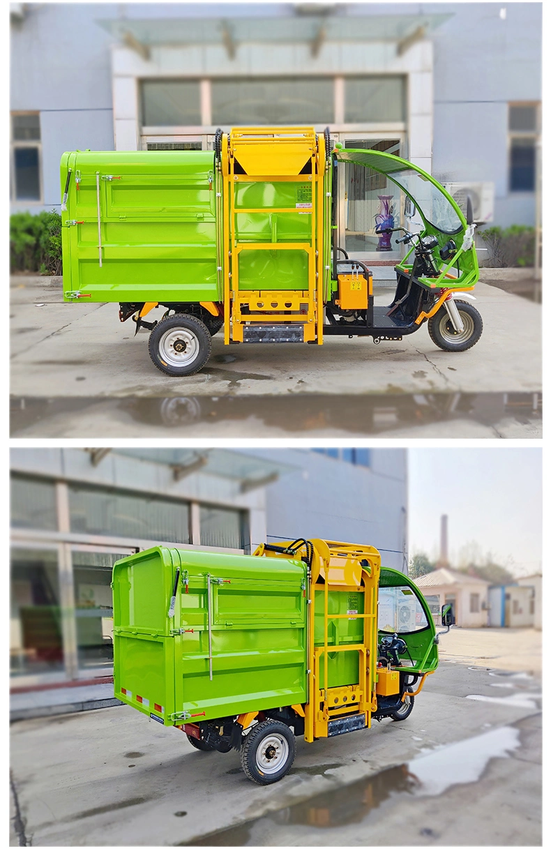 High Power Endurance Automatic Small Dump Garbage Truck with Electric