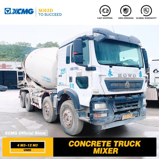 XCMG Official 6X4 Used Construction Mixing 8cbm 10m3 12m3 Second Hand Diesel Mobile Concrete Cement Mixer Truck Price for Sale 