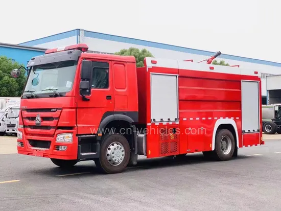 HOWO Rescue Foam Water Tank Tanker Firefighting Engine Fighting Vehicle Engine Fire Truck Price 