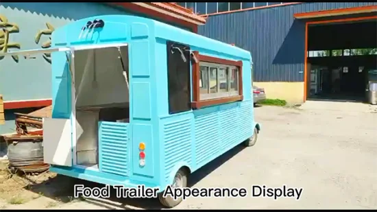 Coffee Food Cart Camper Van Mobile Pizza Trailer Electric Truck Mobile Bar Ice Cream Food Truck Bus for Sale