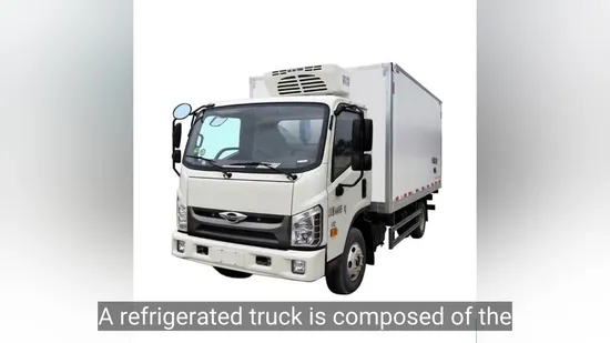 Factory Mini Light Small Foton Gasoline or Diesel Cooling Freezer Frigo Frozen Refrigerated Refrigerator Unit Cargo Transport Van Box Truck Vehicle Price 