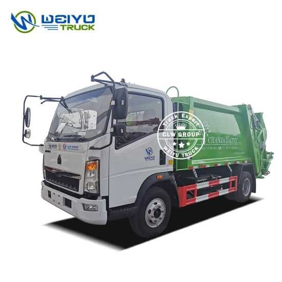 6cbm 8cbm Waste Compactor Garbage Truck Rear Loader Garbage Compressed Truck