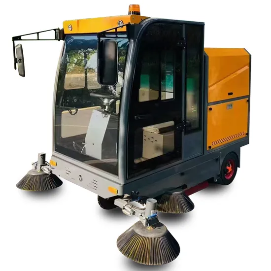 Street Warehouse Automatic Cleaner Vehicles with Collection Tank Mini Self Propelled Floor Sweeper 