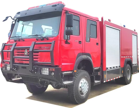 HOWO 4X4 Fire Truck for Rescue in Mountain Forest Fire Prevention 
