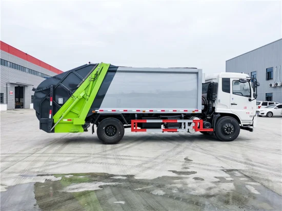 2023 New Model Manufacturer China 4X2 Middle Size 10 Cbm 12 Cbm 15 Cbm Waste Garbage Collection Compressor and Delivery Rubbish Bin Garbage Truck